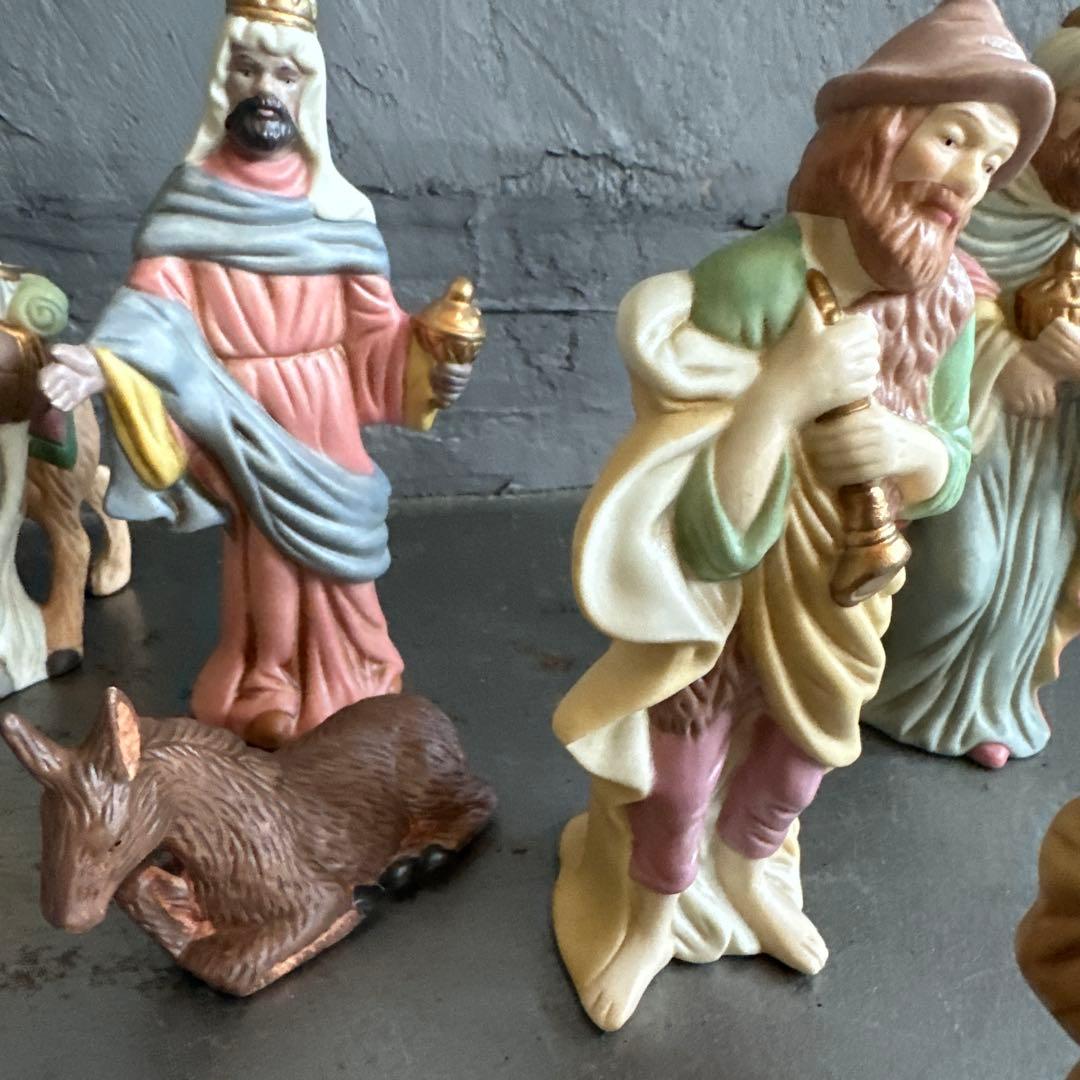 瞬間お値下げ‼️とっても素敵！ クリスマス キリスト降臨　人形セット 陶器製