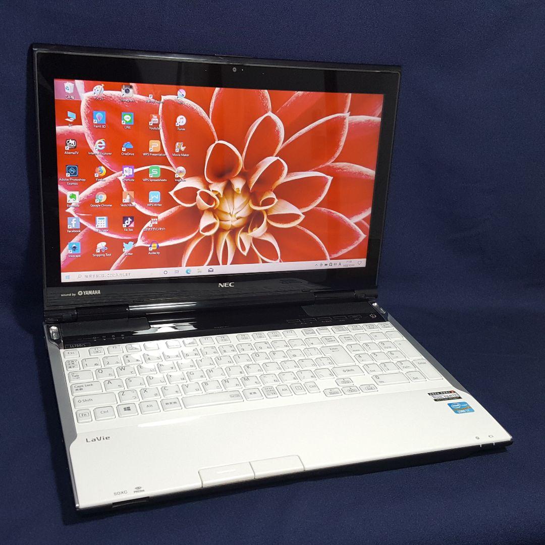 NEC/新品SSD512G/メモリ8G/CORE-i7/最新Win11/オフィス