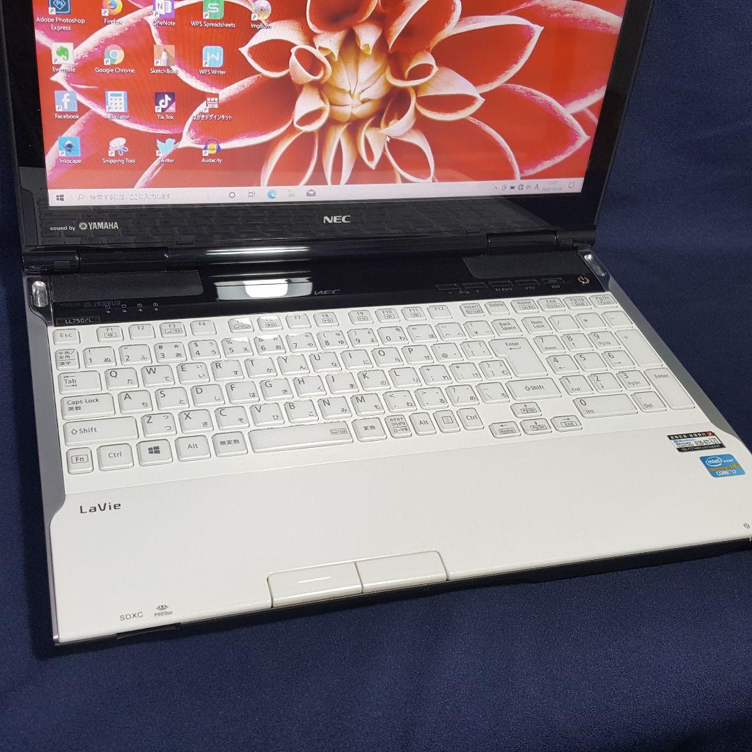 NEC/新品SSD512G/メモリ8G/CORE-i7/最新Win11/オフィス