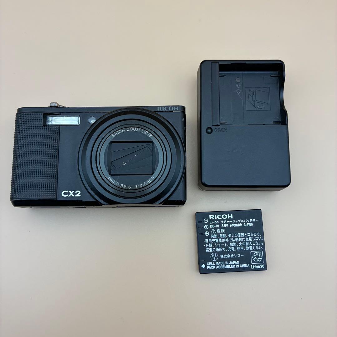 名機★ RICOH CX2 ブラック 高速連写・オールドコンデジ [動作確認済]