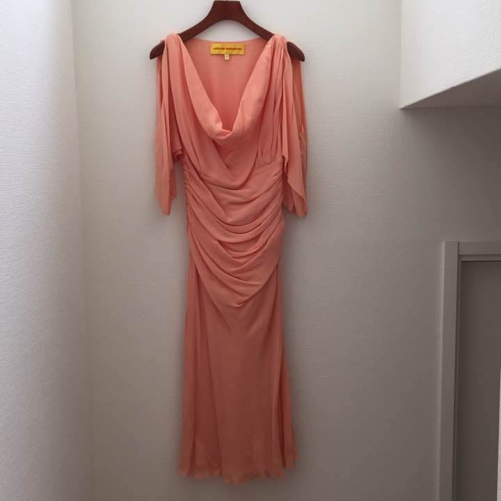 キャサリン マランドリーノ ワンピース サーモンピンク