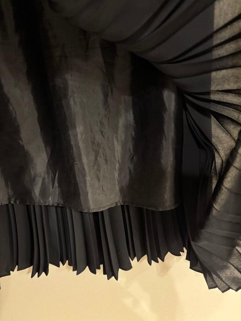 SOEJU　ソージュ　プリーツスカート　ブラック　85丈　F