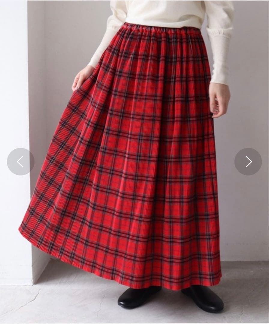 値下げ！bulle de savon ビュルデサボン チェック プリーツスカート