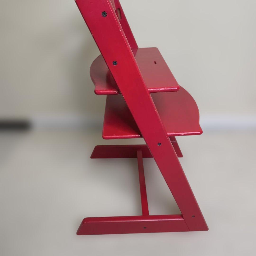 ストッケ　トリップトラップ　ベビーセット付　レッド　シリアルナンバー3