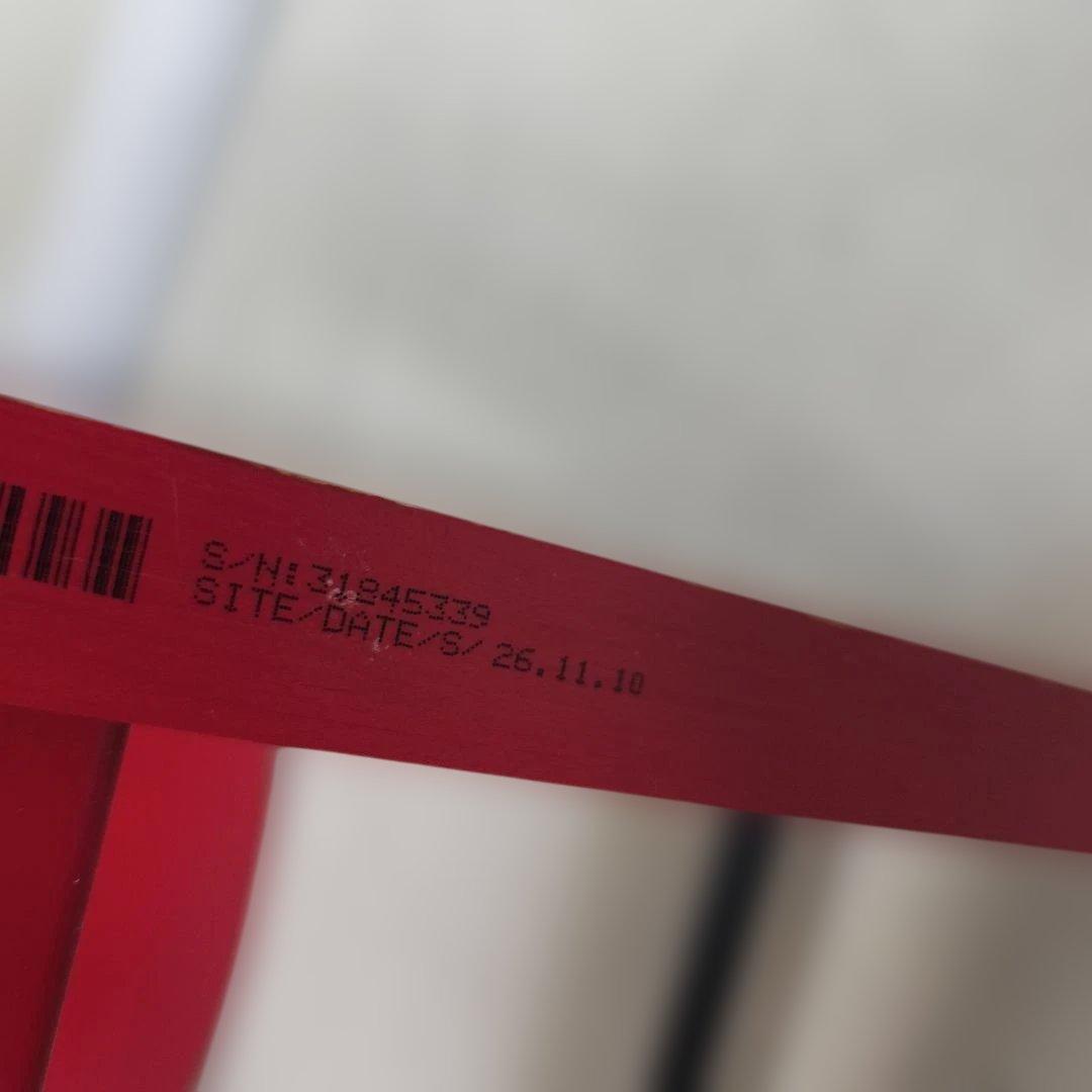 ストッケ　トリップトラップ　ベビーセット付　レッド　シリアルナンバー3