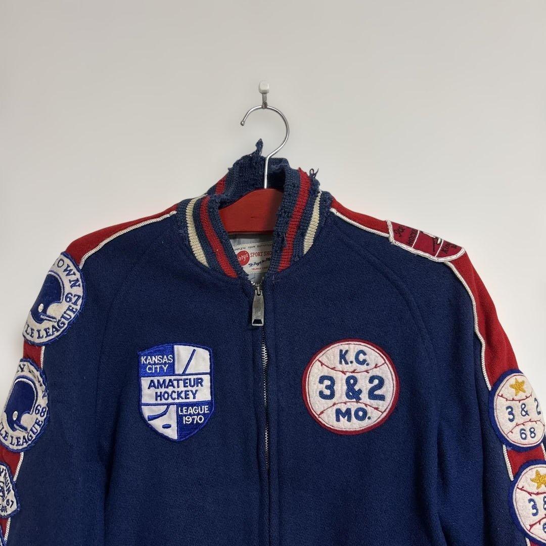 スタジャン ワッペン　アメフト　1960年物　激レア アマチュアホッケーリーグ