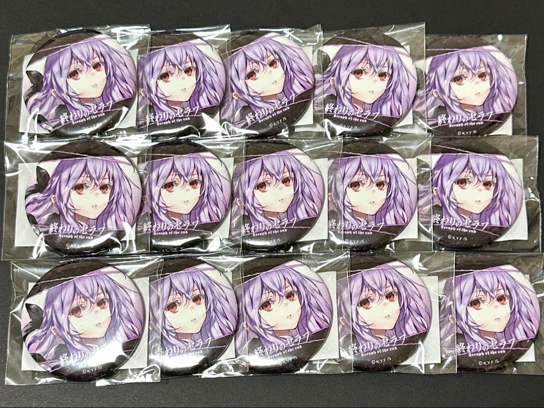 終わりのセラフ くじタイム 缶バッジ シノア 15個セット