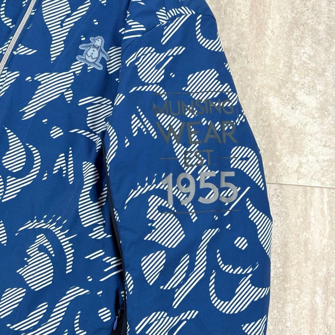 【マンシングウェア】中綿ブルゾン　ジャケット　3Lサイズ　ロゴワッペン　メンズ