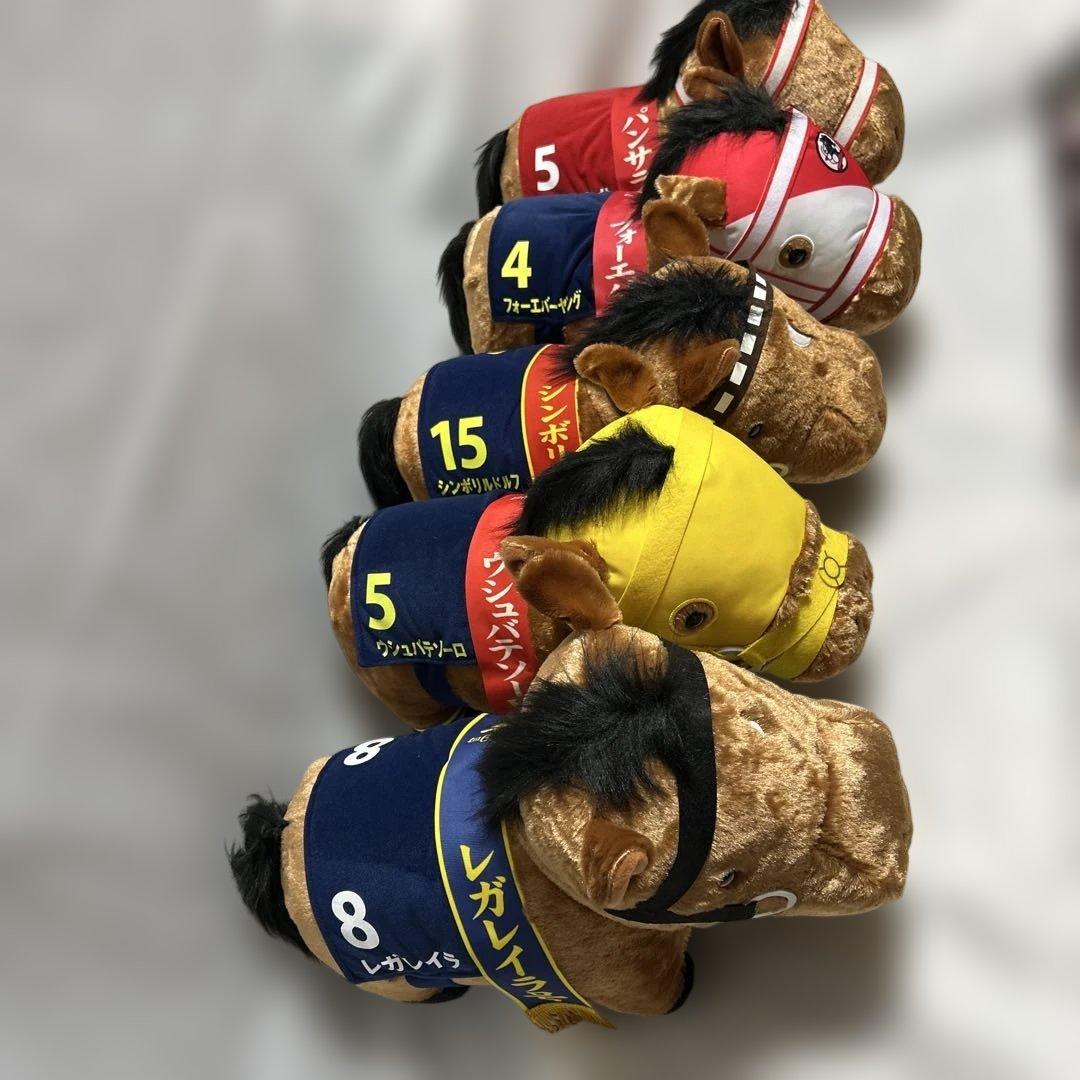 サラブレッドコレクション競走馬ぬいぐるみふわふわBIG 5体セット