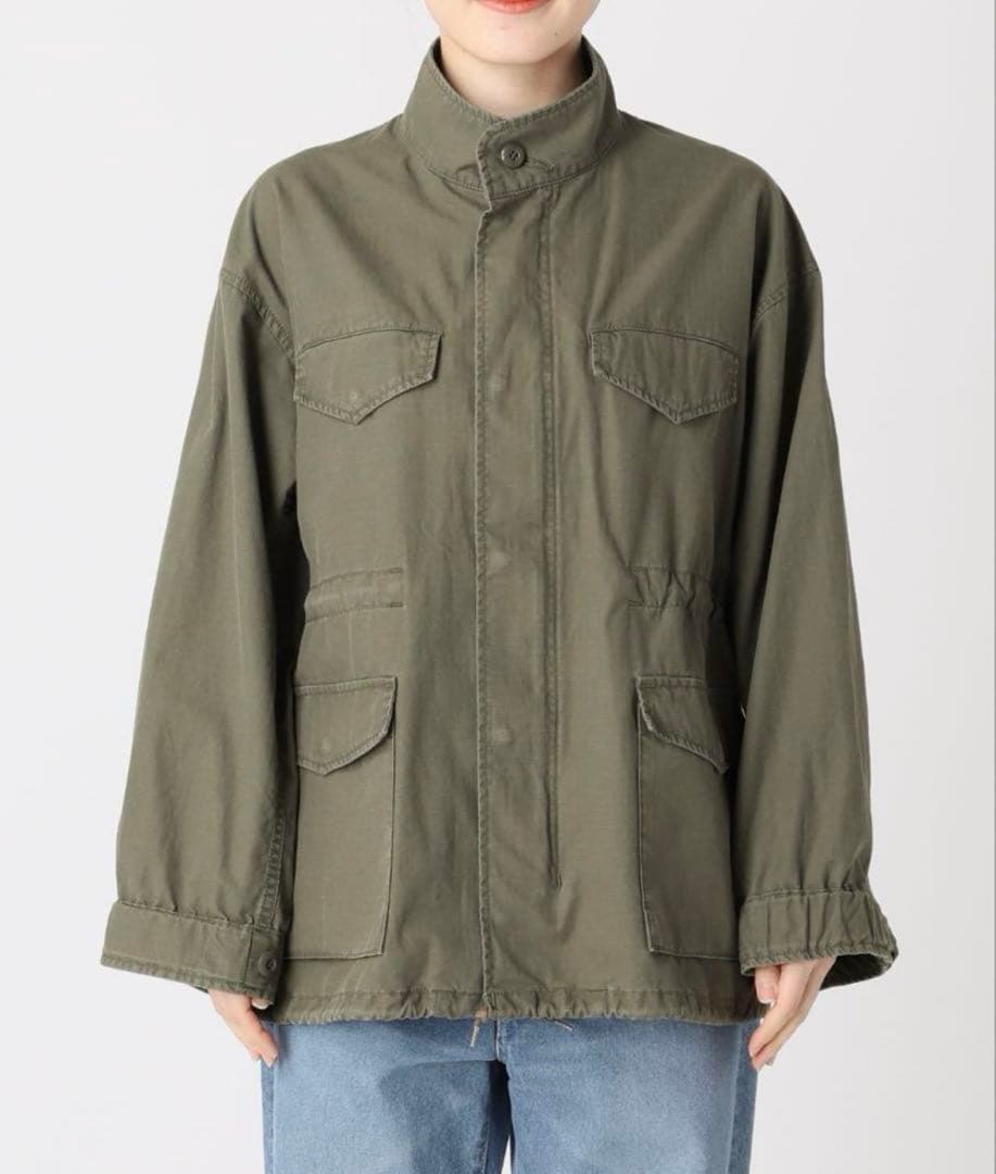 FRAMeWORK リップストップミリタリーブルゾン　カーキ