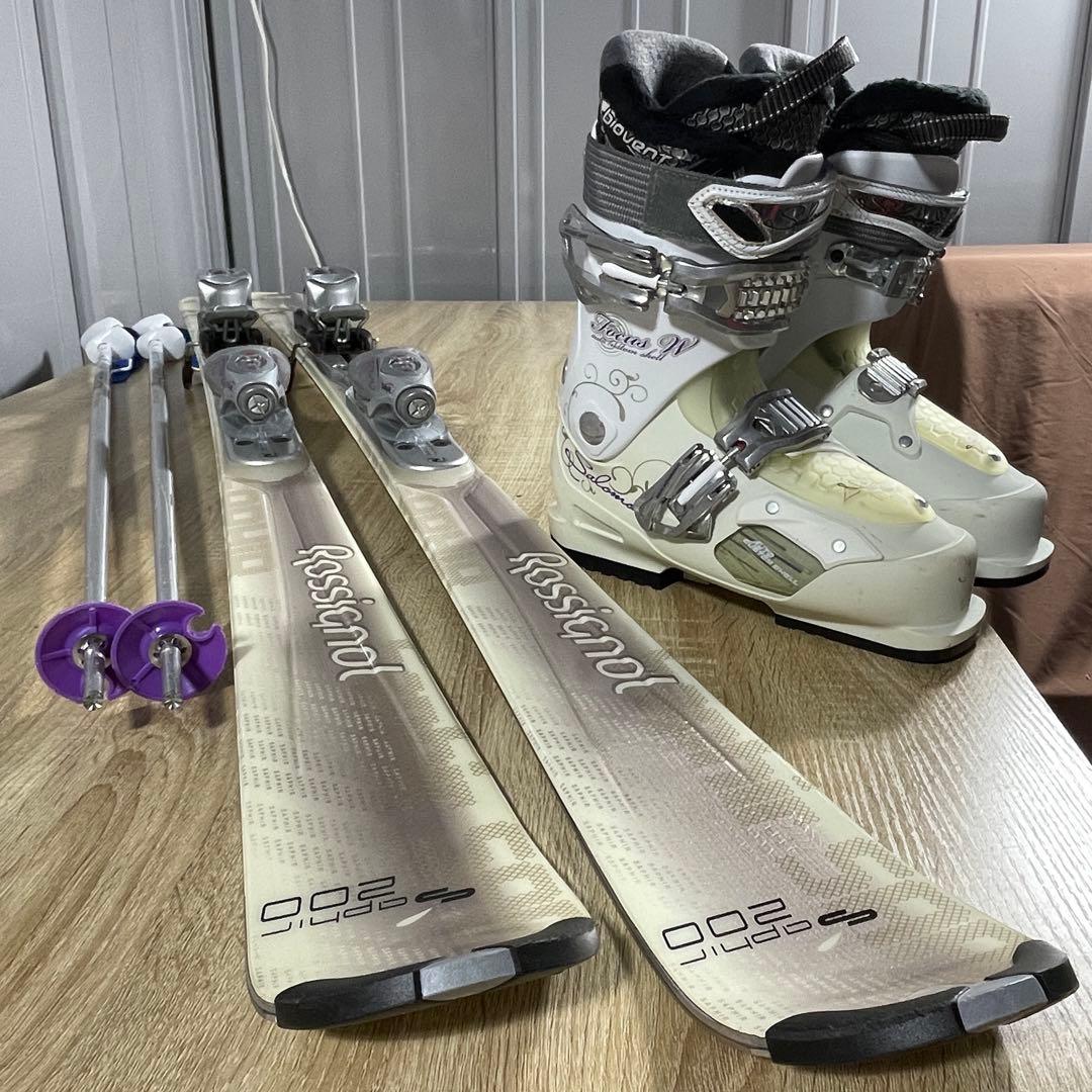 ROSSIGNOL154cm SALOMON24/24.5cm スキーセット