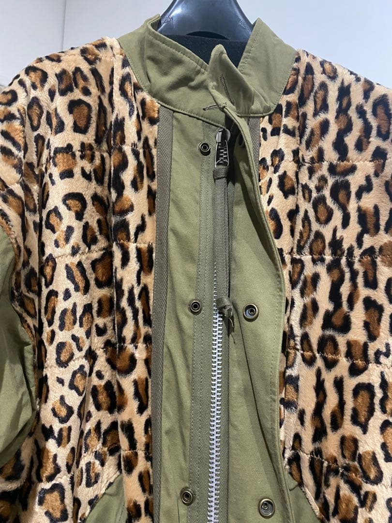 【コグマ】JUNYA WATANABE2022AW ヒョウ柄モッズコート