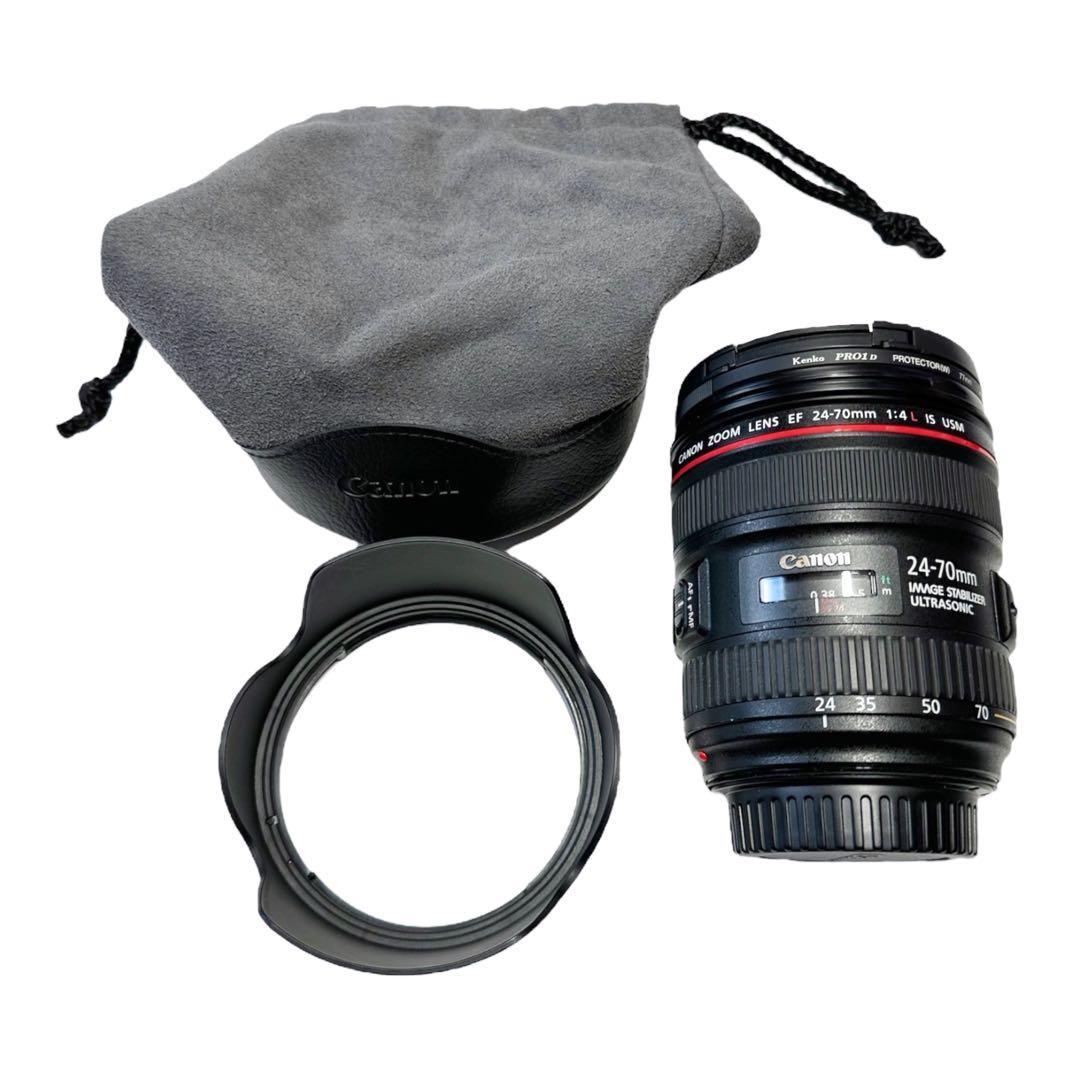 良品 CanonEF 24-70mm F4 L IS USM レンズ キャノン