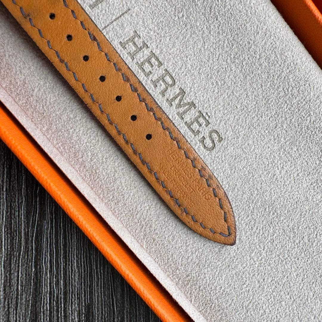 2588 Apple Watch エルメス　ネイビー　ドゥブルトゥール　二重