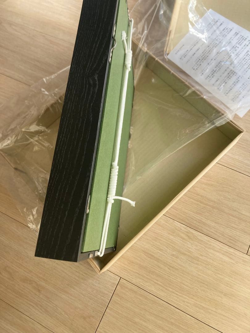 油彩額縁 F3号 [同志舎 細角箱15 黒] 2個セット