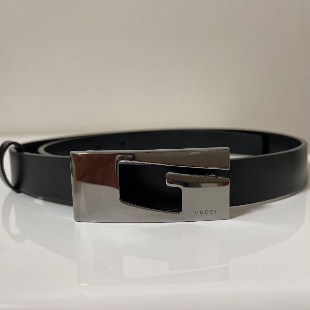 【極美品】GUCCI レディース　ベルト　黒