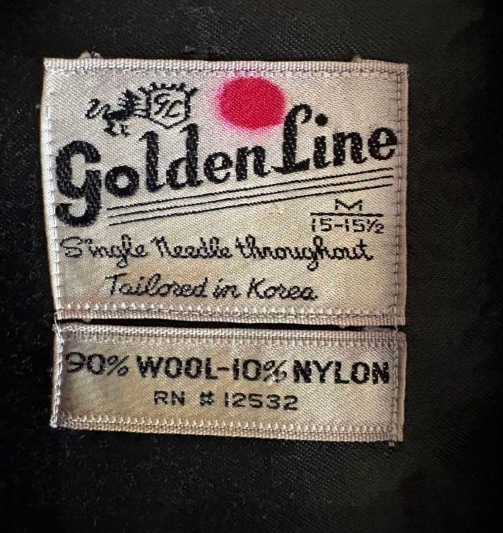 【60s】golden line ヴィンテージ　ネルシャツ 赤黒チェック　M