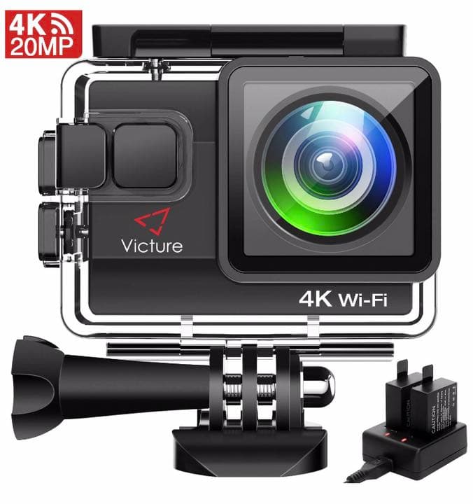 【送料無料】Victure 4K アクションカメラ WiFi搭載