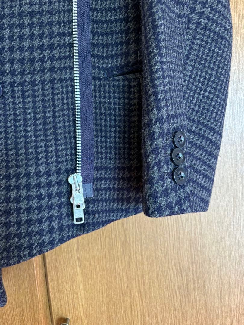 sacai サカイ ウールメルトン ニットドッキング ジャケットコート