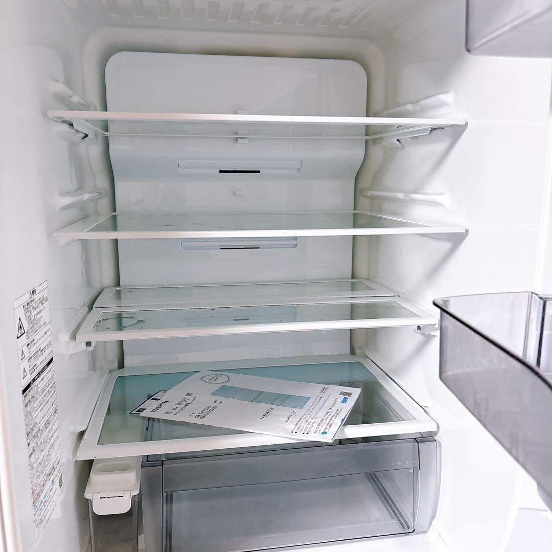 2021年式 TOSHIBA ベジータ GR-T41GXK 冷蔵庫 411L