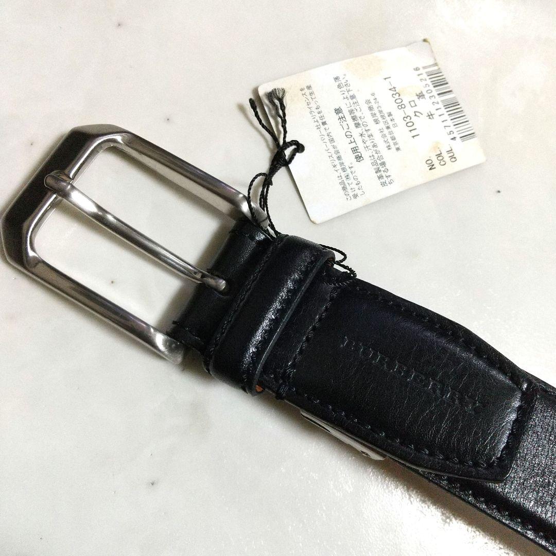 新品同様 BURBERRY LONDON バーバリー ロンドン レザー ベルト