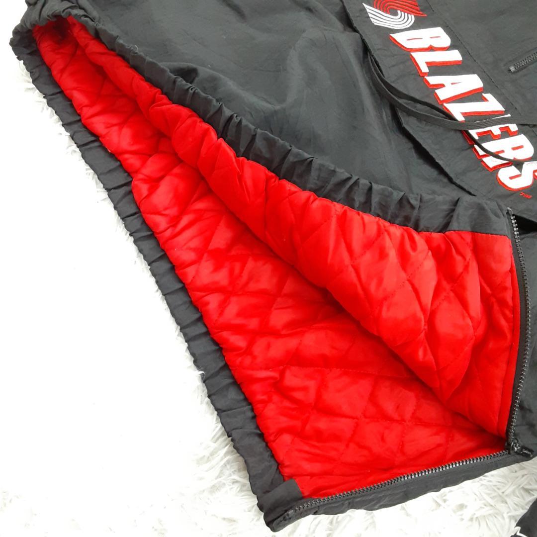 美品◎スターター ハーフジップジャケット ブラック 黒 レッド 赤 ポートランド