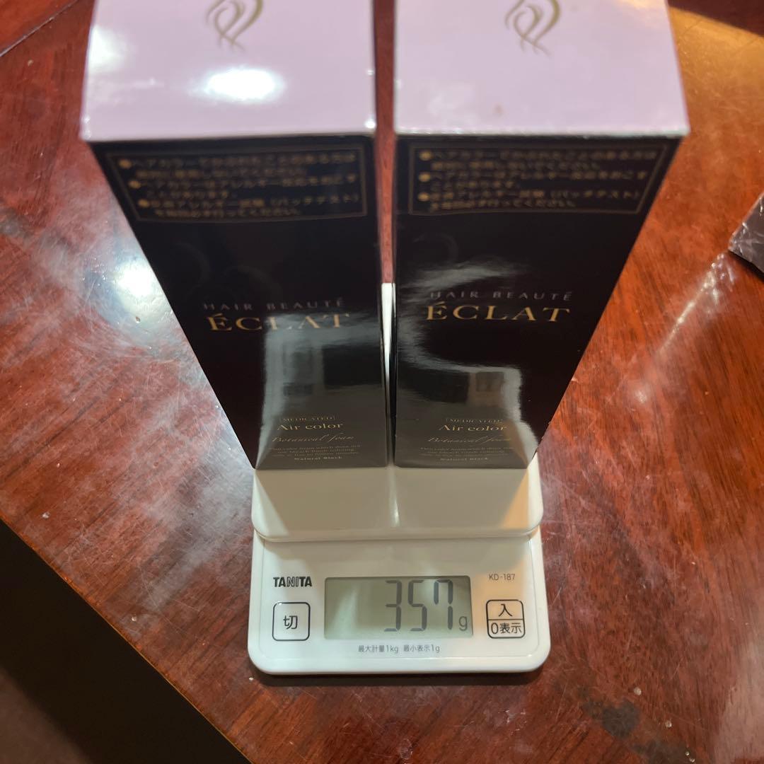 しっかり染まる染毛剤∗*゜ヘアボーテ エクラ＊ナチュラルブラック新品2本