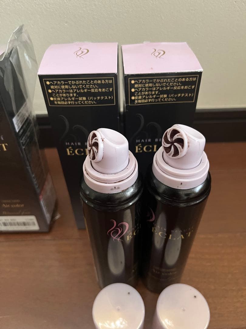 しっかり染まる染毛剤∗*゜ヘアボーテ エクラ＊ナチュラルブラック新品2本