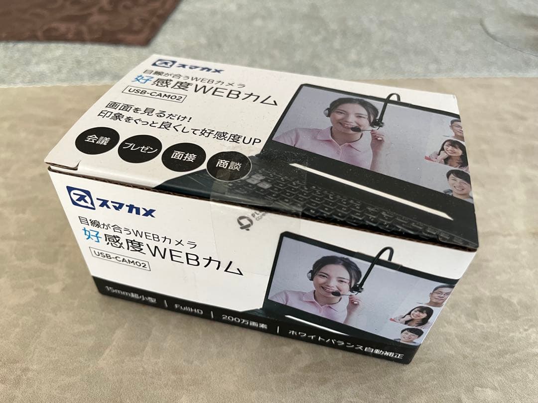 スマカメ USB-CAM02 好感度WEBカメラ　1回のみ使用