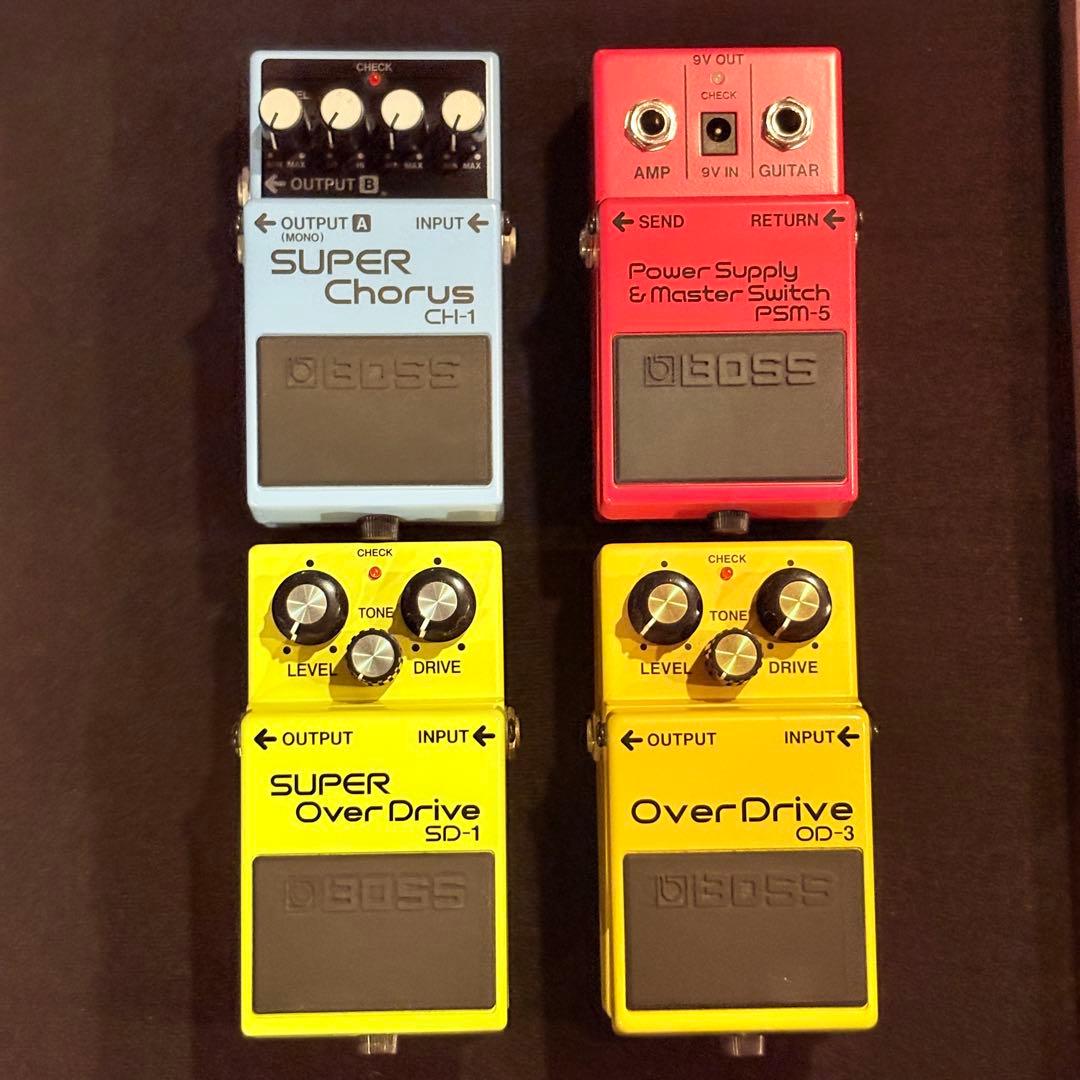BOSS SD-1 OD-3 CH-1 PSM-5 エフェクター パワーサプライ