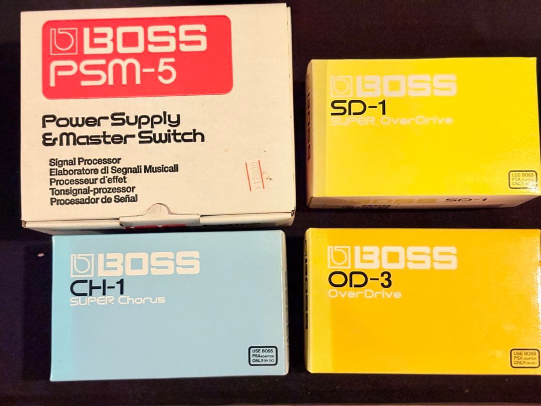BOSS SD-1 OD-3 CH-1 PSM-5 エフェクター パワーサプライ