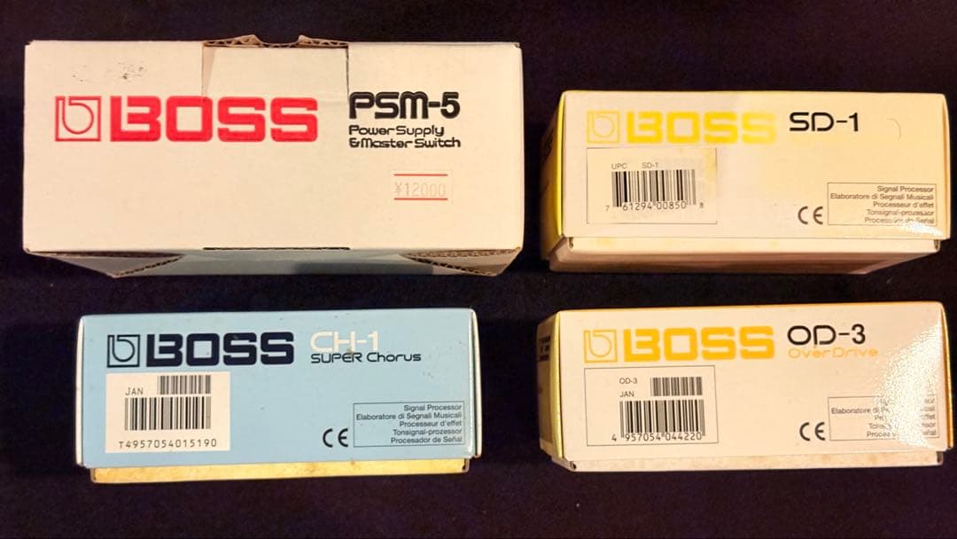 BOSS SD-1 OD-3 CH-1 PSM-5 エフェクター パワーサプライ