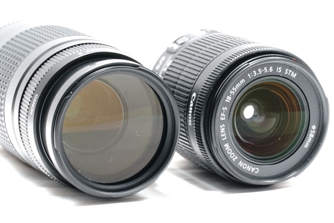 キャノン kiss X7 ダブルレンズセット 超望遠レンズ　スマホ転送