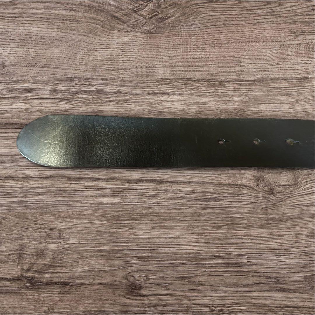 D&G ブラック ベルト ロゴバックル