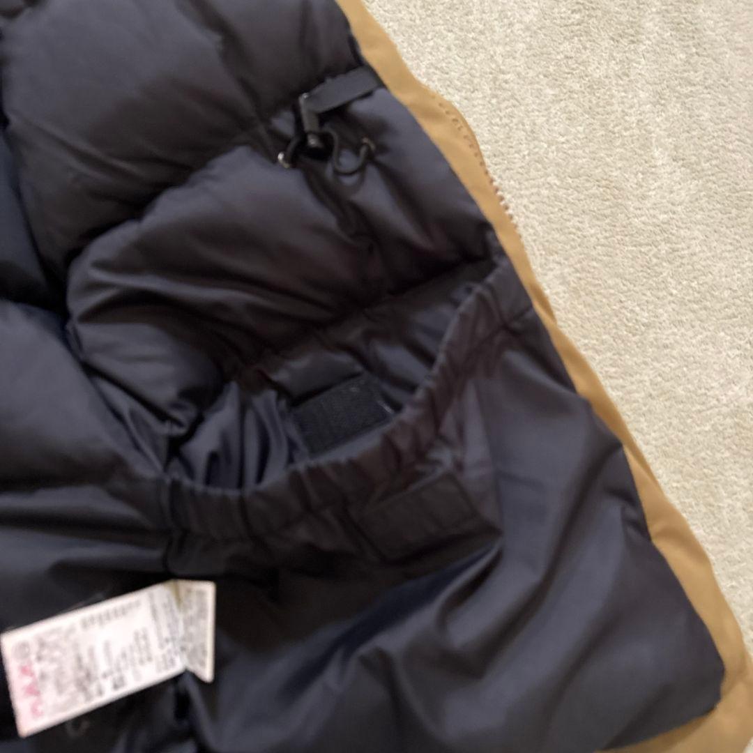 【訳あり】ダントン ダウンジャケット カラシ色 ラクーンファー 34