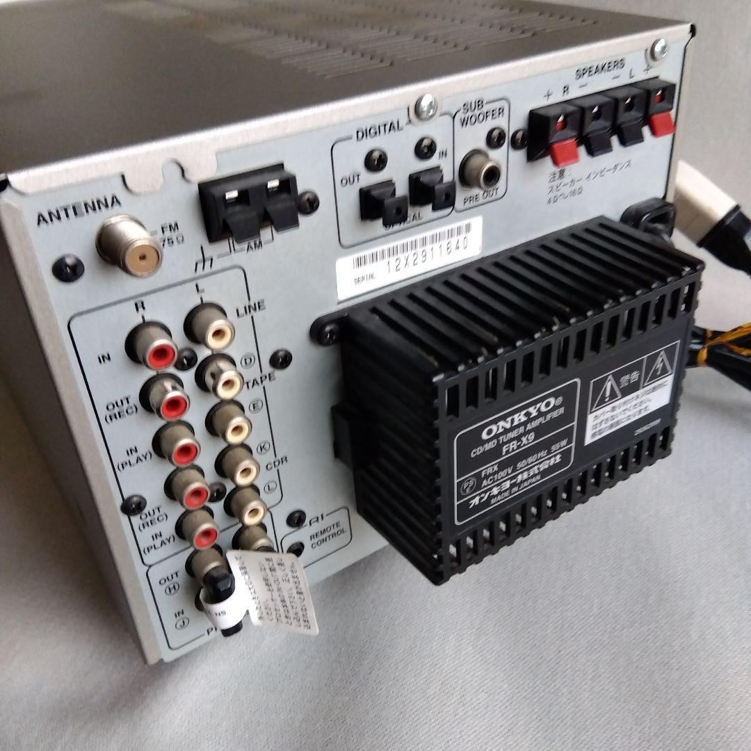 ONKYO FR-X9　CD/MD ミニコンポ本体 リモコン付属、取説あり！