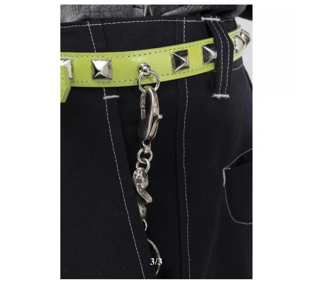 フィンガリン レザーベルト ブルー