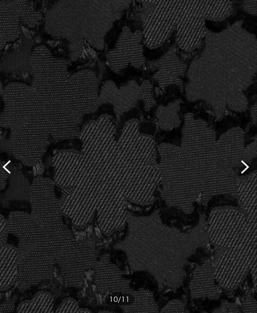 【未使用に近い】マーガレットカットジャカード フレアギャザーワンピース