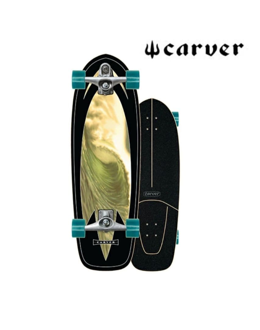Carver スケートボード 波デザイン