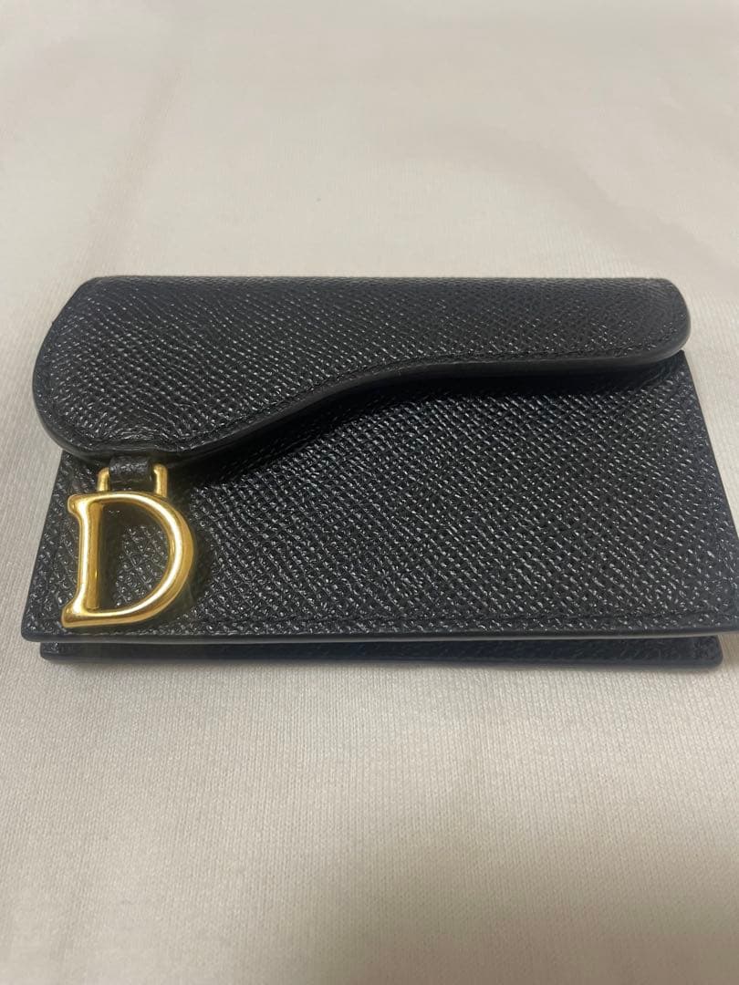 Christian Dior 黒 レザー 名刺入れ
