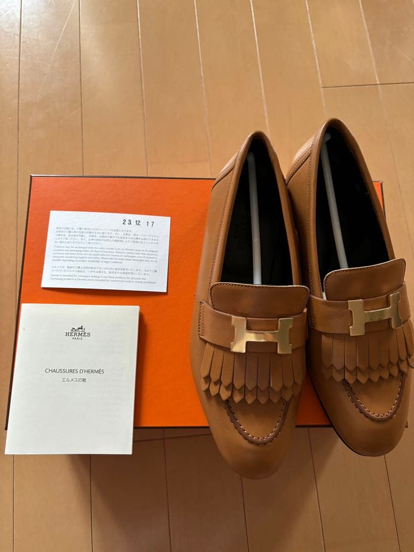 値下げ　新品未使用　エルメス モカシン　35 HERMES