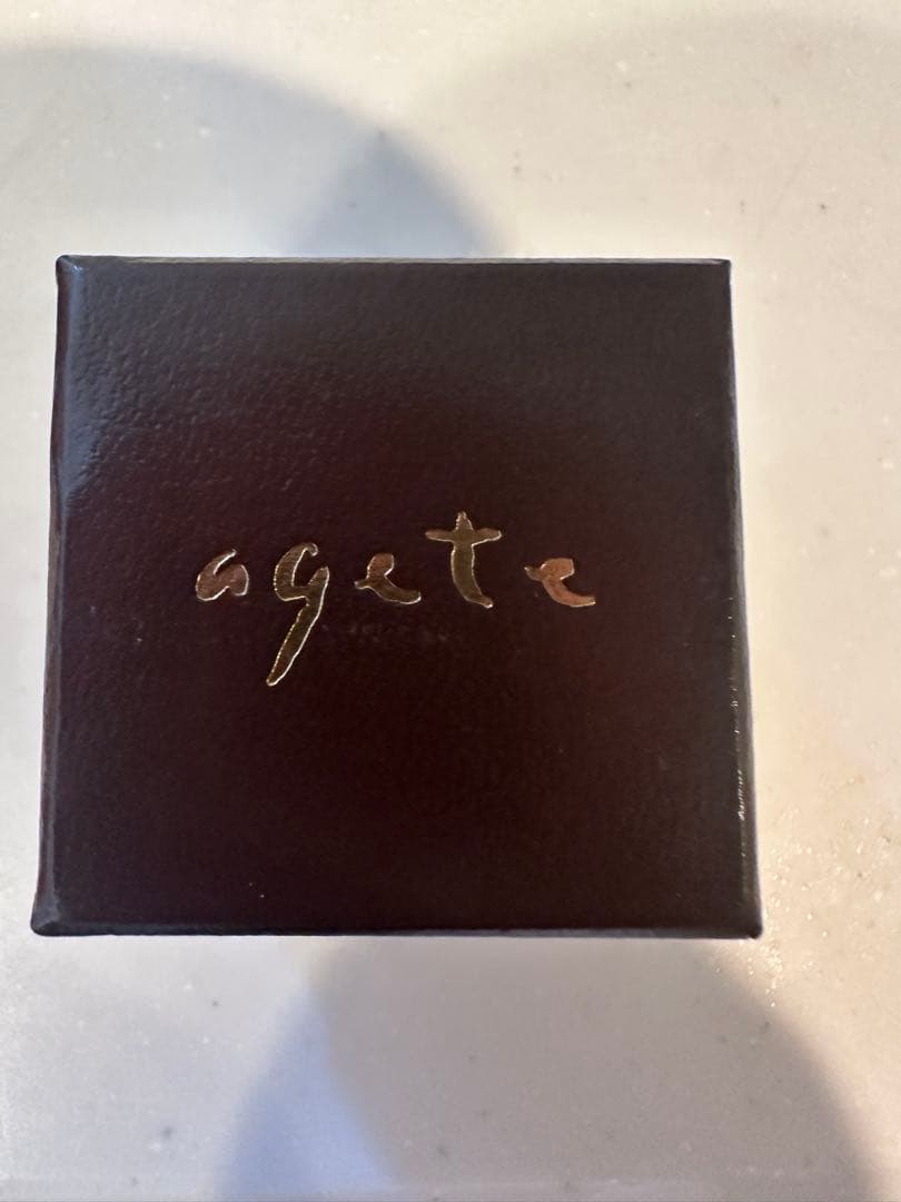 agete k10 一粒ダイヤ　小指リング　7号