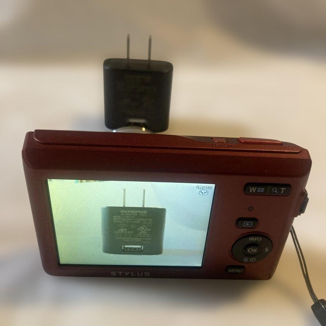 オリンパス OLYMPUS STYLUS VG-180 レッド