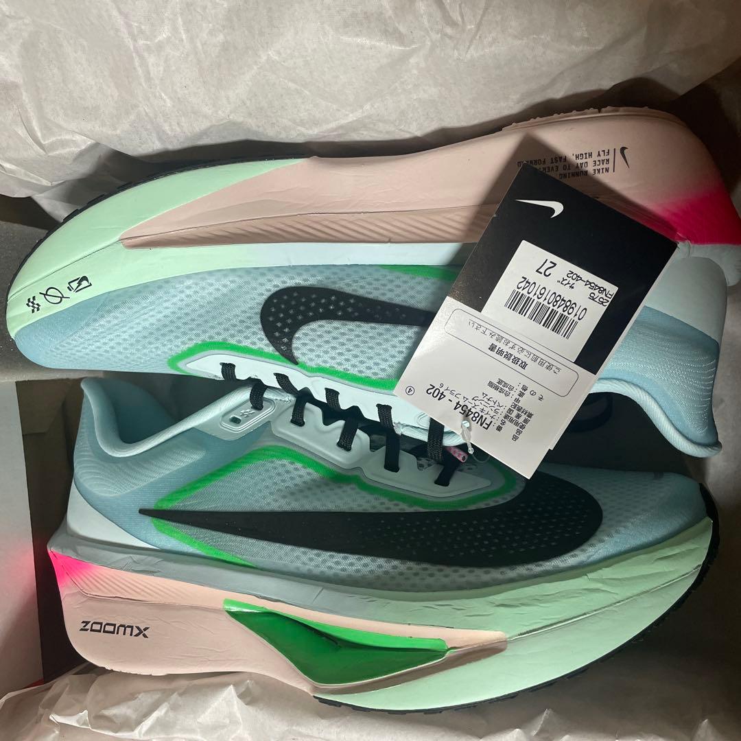 新品　未使用　ナイキ ズームフライ 6 ZOOM FLY 6 水色　27cm