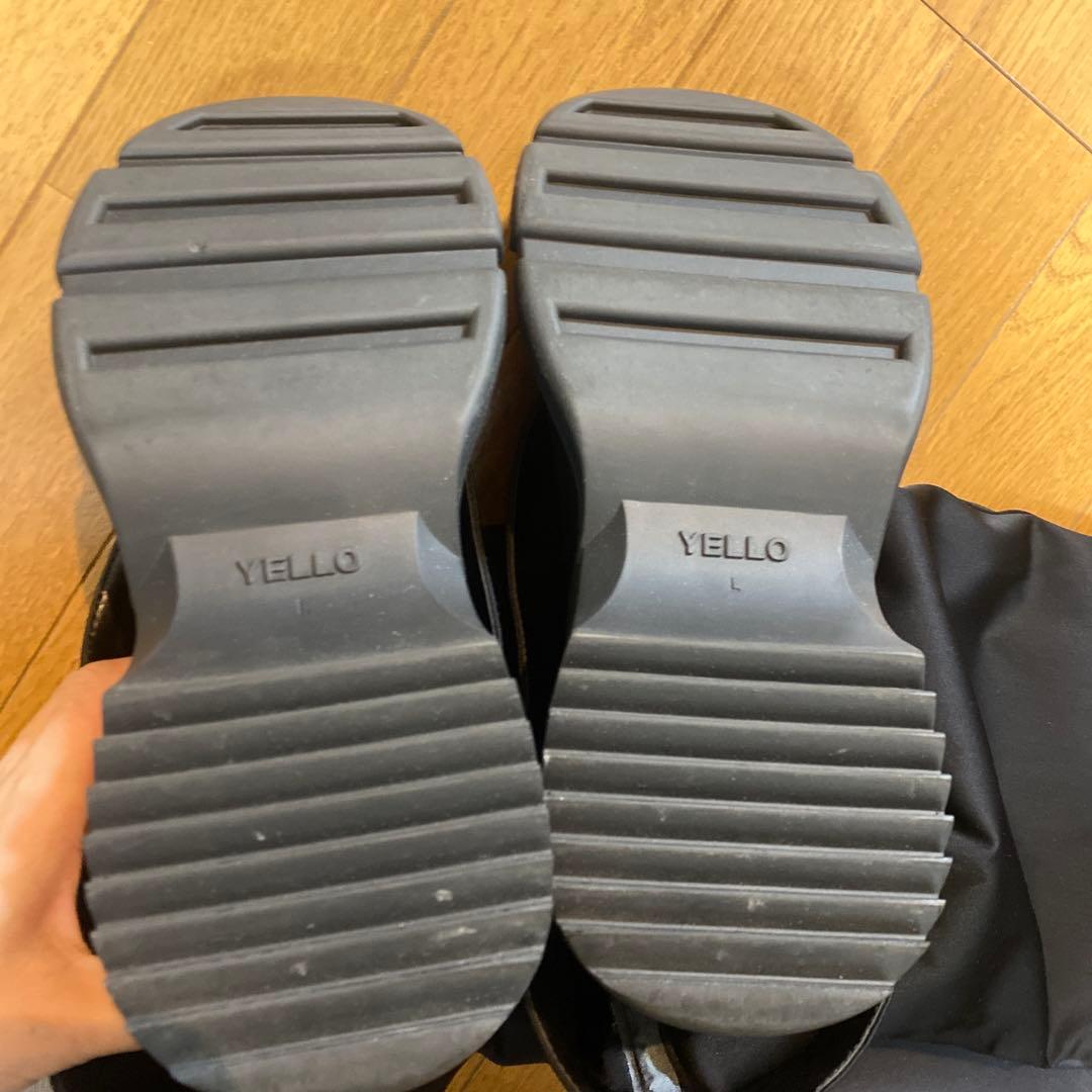 YELLO TOKYO BLACK FOLDOVER イエロー　Lサイズ