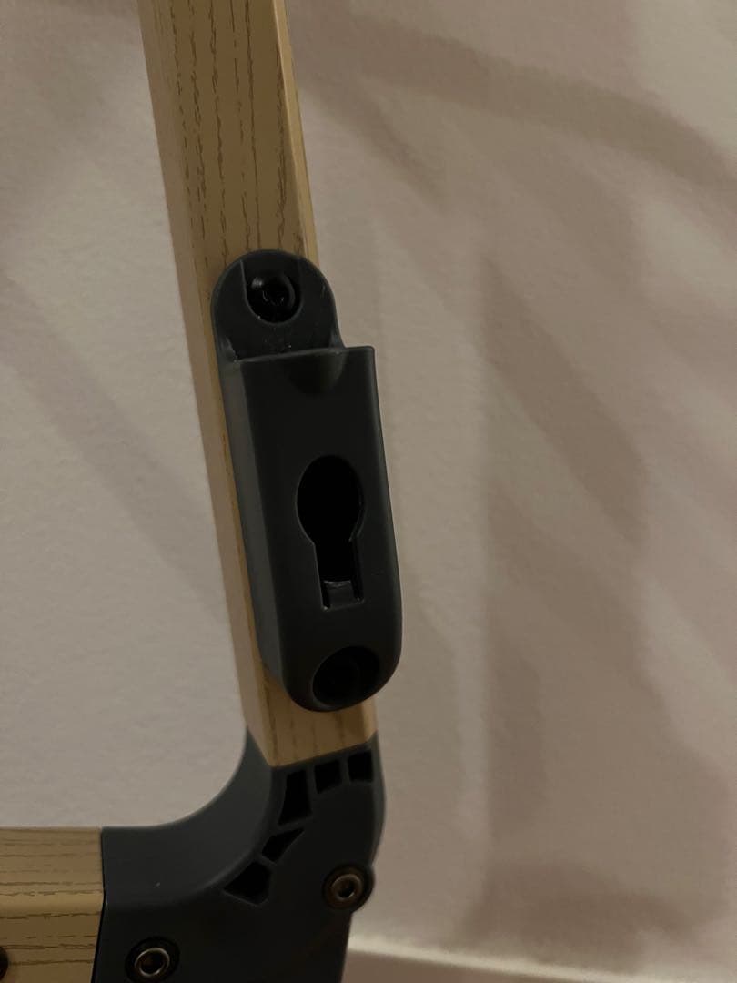 ベビーベッド グレー 蚊帳付き