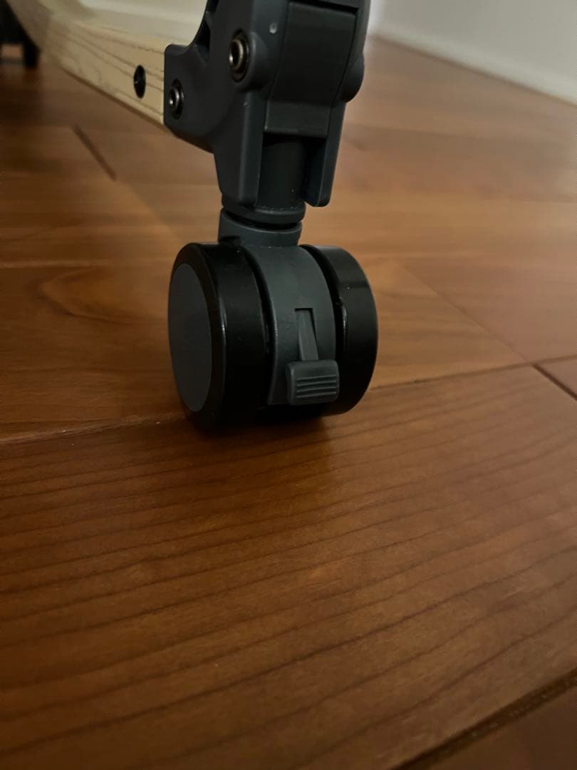 ベビーベッド グレー 蚊帳付き