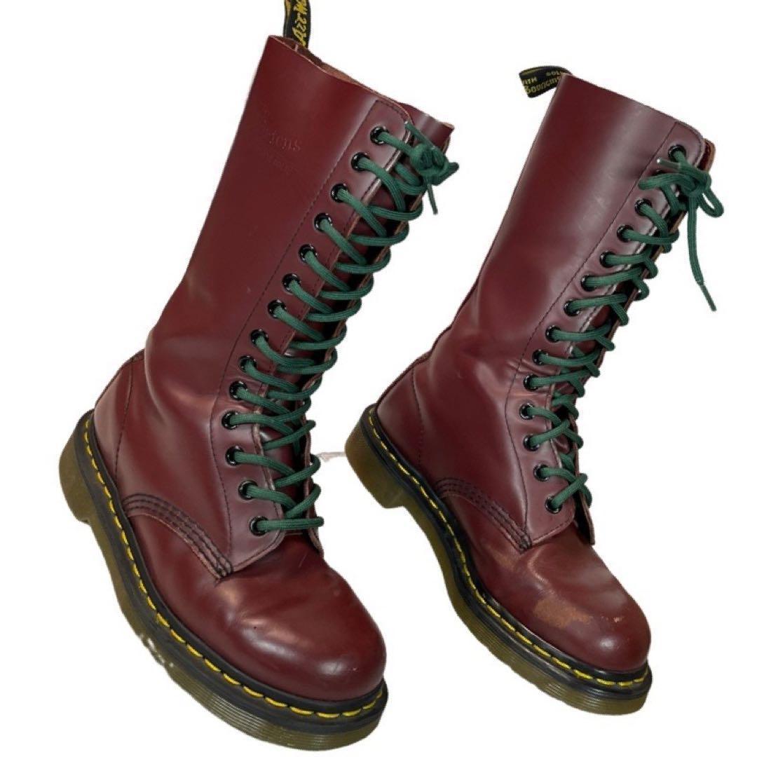 ★超人気★ドクターマーチン　14ホールブーツ　ミドルブーツ　ヴィンテージ　UK4