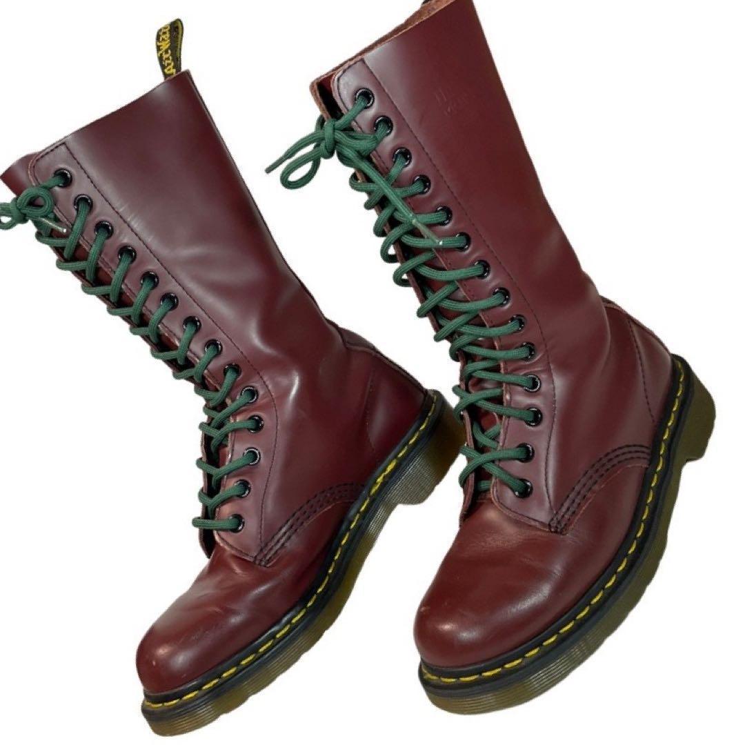 ★超人気★ドクターマーチン　14ホールブーツ　ミドルブーツ　ヴィンテージ　UK4