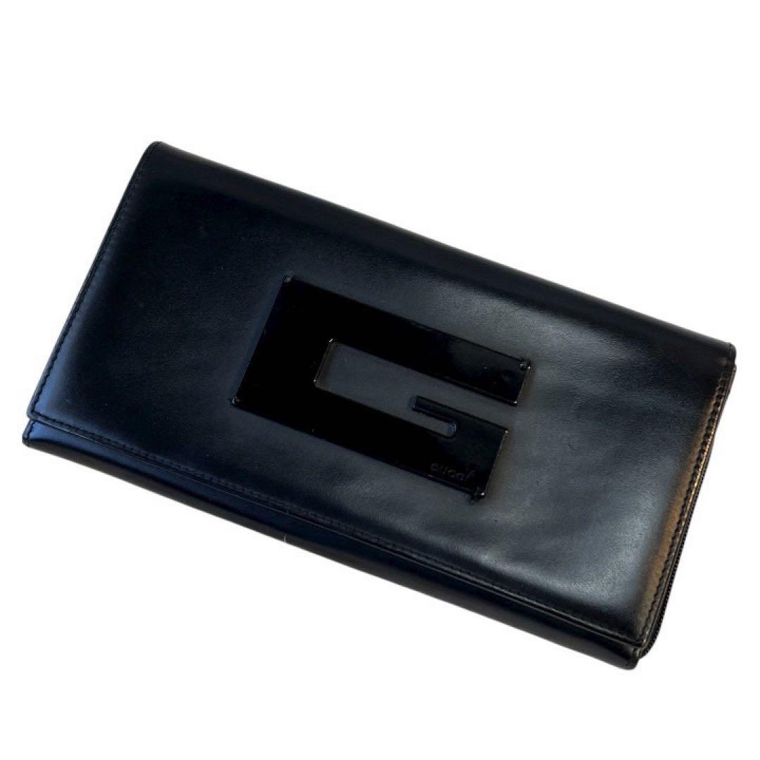 GUCCI ブラック 長財布 箱付き